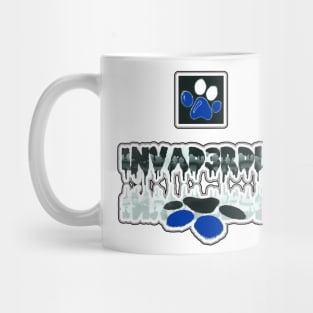 Invader Blue Paws Mug